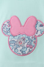 Mint floral character applique bloomer set - ARIA KIDS
