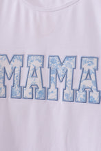 White MAMA bow applique mom&me top - ARIA KIDS
