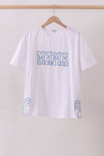 White MAMA bow applique mom&me top - ARIA KIDS