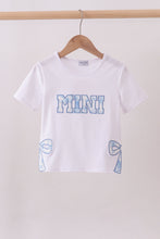 White MAMA bow applique mom&me top - ARIA KIDS
