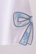 White MAMA bow applique mom&me top - ARIA KIDS