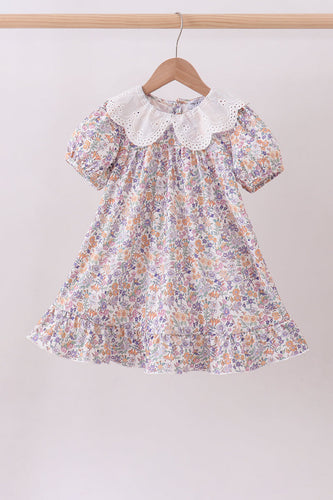 Red Floral Lace Ruffle Dress - ARIA KIDS