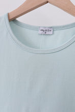 Blue bowknot cross applique top - ARIA KIDS