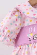 Purple birthday embroidery bloomer set - ARIA KIDS