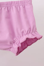 Purple birthday embroidery bloomer set - ARIA KIDS