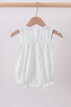 Floral bunny embroidery ruffle bubble - ARIA KIDS