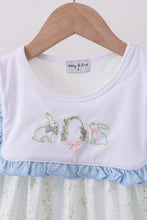 Floral bunny embroidery ruffle dress - ARIA KIDS