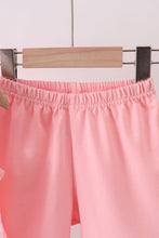 Pink character embroidery gingham bubble - ARIA KIDS