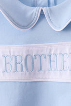 Blue brother embroidery pocket shorts set - ARIA KIDS