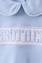 Blue brother smocked shorts set - ARIA KIDS