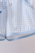 Blue brother smocked shorts set - ARIA KIDS