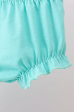 Blue sailboat print ruffle bloomer set - ARIA KIDS