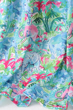 Green tropical garden dress - ARIA KIDS