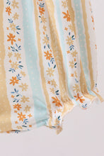 Floral bunny embroidery ruffle bubble - ARIA KIDS