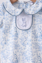 Navy bunny embroidery peter pan collar bloomer set - ARIA KIDS