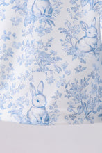 Navy bunny embroidery peter pan collar bloomer set - ARIA KIDS