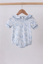 Navy bunny embroidery peter pan collar bubble - ARIA KIDS