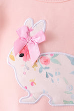 Pink floral bunny applique bloomer set - ARIA KIDS