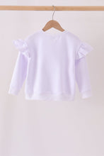 White bow sequin mom&me sweatshirt - ARIA KIDS