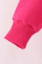 Magenta bow sequin mom&me sweatshirt - ARIA KIDS