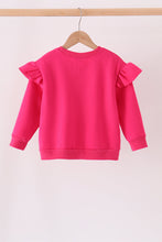 Magenta bow sequin mom&me sweatshirt - ARIA KIDS
