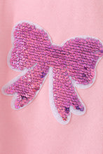 Pink bow sequin mom&me sweatshirt - ARIA KIDS
