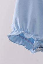 Blue bunny applique ruffle bubble - ARIA KIDS