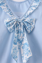 Blue bunny applique ruffle dress - ARIA KIDS