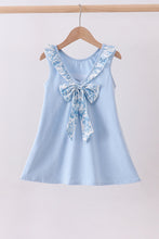 Blue bunny applique ruffle dress - ARIA KIDS