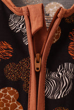 Brown character bamboo romper - ARIA KIDS