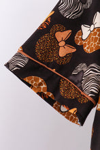 Brown character bamboo pajama set - ARIA KIDS