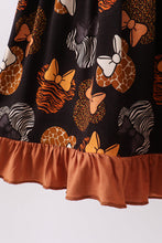 Brown character bamboo dress - ARIA KIDS