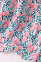 Pink floral smocked tiered dress - ARIA KIDS
