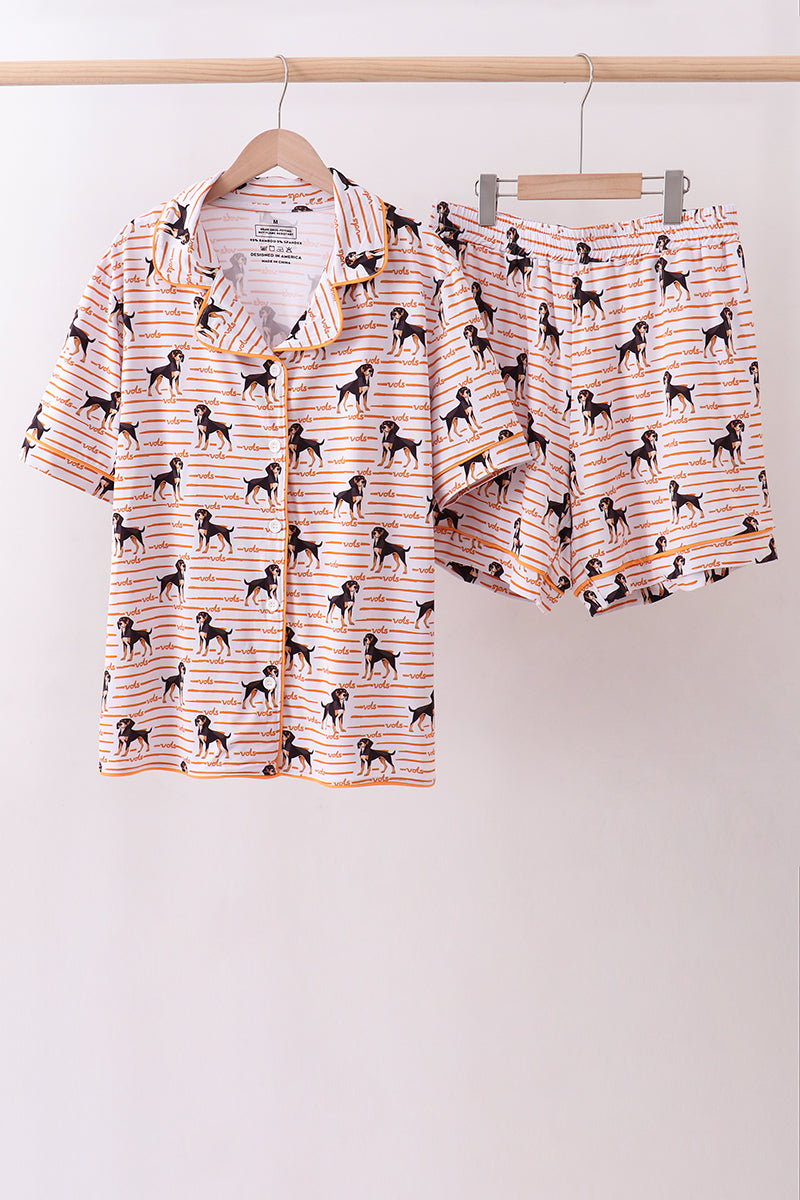 Tennessee vols bamboo pajama shorts set - ARIA KIDS
