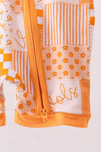 Tennessee floral checkered bamboo romper - ARIA KIDS