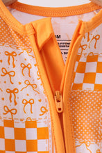 Tennessee floral checkered bamboo romper - ARIA KIDS