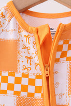 Tennessee floral checkered long sleeve bamboo romper - ARIA KIDS