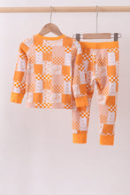 Tennessee floral checkered long sleeve bamboo pajama set - ARIA KIDS