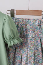 Sage floral bunny applique skorts set - ARIA KIDS