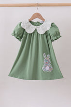 Sage bunny applique lace collar dress - ARIA KIDS