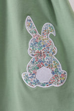Sage bunny applique lace collar dress - ARIA KIDS