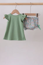 Sage bunny applique bloomer set - ARIA KIDS