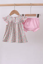 Floral bunny applique ruffle bloomer set - ARIA KIDS