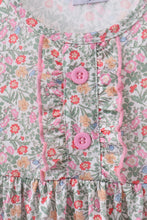 Floral bunny applique ruffle dress - ARIA KIDS