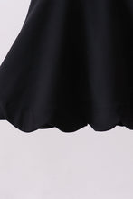Black scalloped active mom&me dress - ARIA KIDS