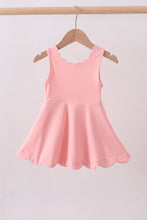 Pink scalloped active mom&me dress - ARIA KIDS