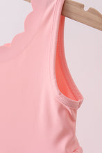 Pink scalloped active mom&me dress - ARIA KIDS