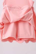 Pink scalloped active mom&me dress - ARIA KIDS