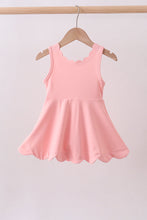 Pink scalloped active mom&me dress - ARIA KIDS