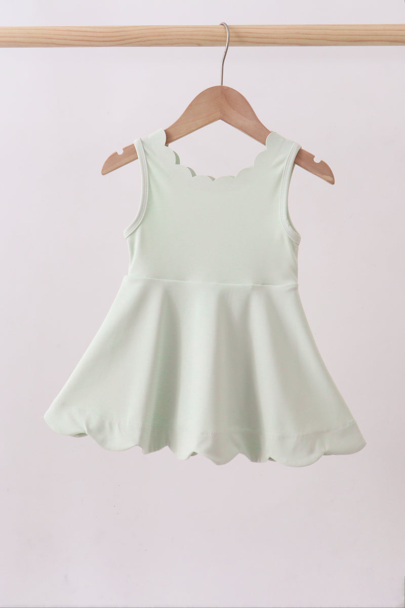 Sage scalloped active dress - ARIA KIDS
